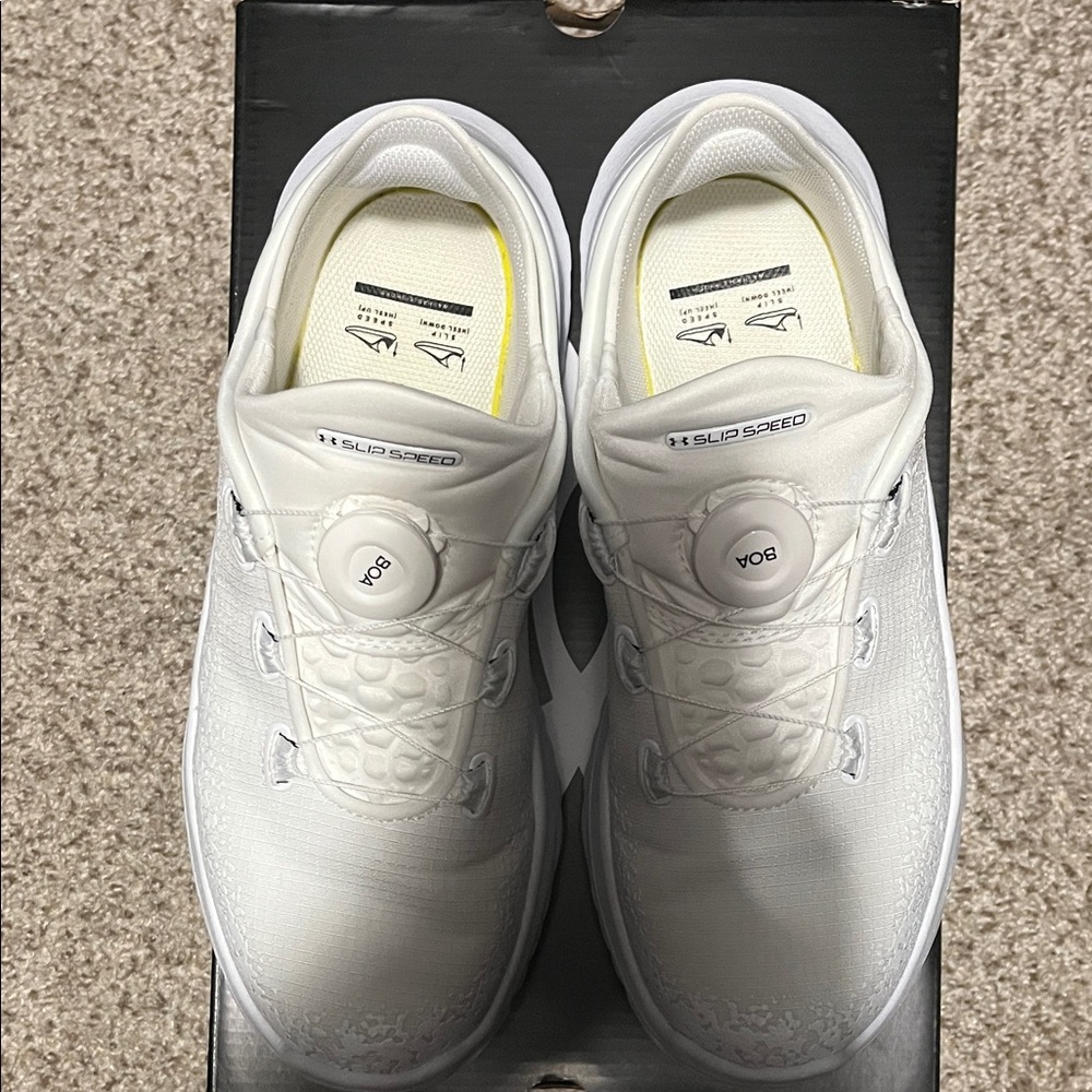 Under Armour White slip speed mega tiptop sneakers - Picture 5 of 8